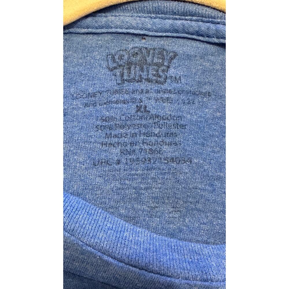 Looney Tunes Graphic T-Shirt Blue Short Sleeve Crew Neck Characters Adult XL - Picture 6 of 7